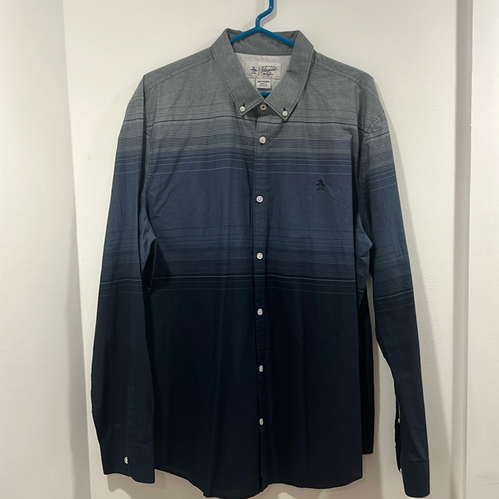 Original Penguin Color Fade Button Down Xxl - image 1